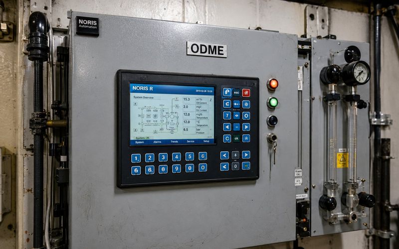 NORIS ODME control panel onboard a tanker