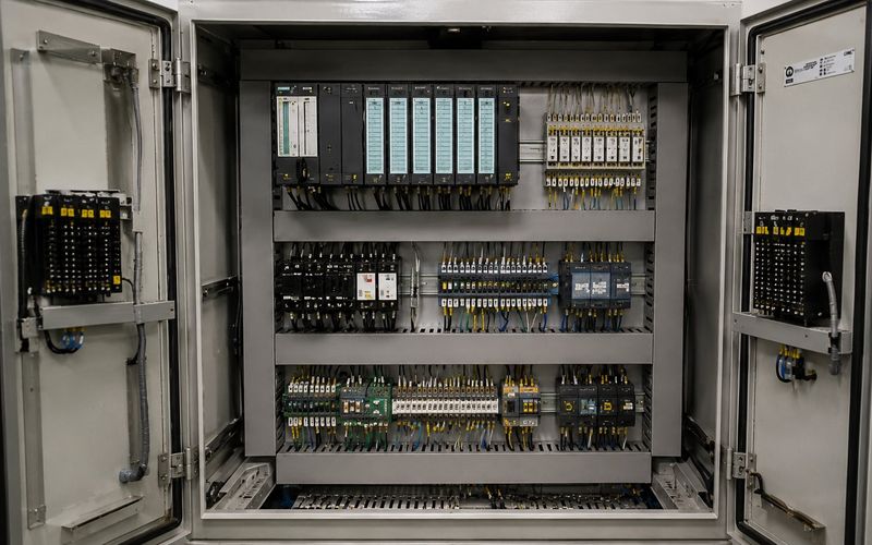 Marine automation PLC cabinet with Siemens S7 modules